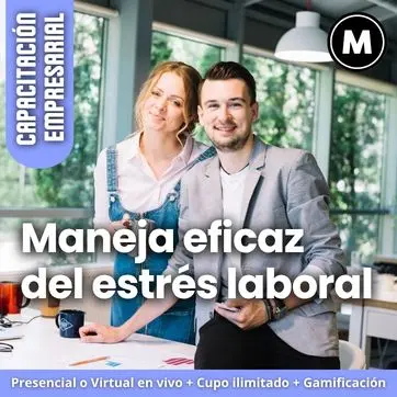 Cómo manejar eficazmente el estrés laboral en mi empresa; Curso de técnicas de relajación para reducir ansiedad en el trabajo, Capacitación para identificar y prevenir el síndrome de Burnout; Entrenamiento sobre la naturaleza y beneficios del estrés en el ámbito laboral; Diferencias y manejo del estrés, ansiedad y burnout en empleados, Taller práctico para el control de la hormona del estrés en líderes; Beneficios de mejorar la calidad de vida laboral para la productividad; Programa de bienestar y manejo del estrés para colaboradores en Colombia