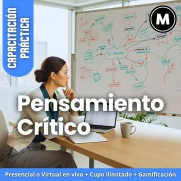 Cómo mejorar la toma de decisiones en mi empresa; Curso de técnicas para desarrollar el pensamiento crítico; Capacitación en pensamiento crítico para resolución de problemas; Entrenamiento para estimular el pensamiento crítico continuo en equipos; Aplicaciones prácticas del pensamiento crítico en el ámbito laboral; Herramientas para facilitar el pensamiento crítico en la empresa; Desarrollo de liderazgo estratégico a través del pensamiento crítico, Taller de pensamiento crítico para potenciar la resolución de problemas