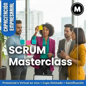 Cómo implementar SCRUM en mi empresa; Curso de introducción a metodologías ágiles SCRUM; Entrenamiento en roles y reuniones SCRUM para equipos; Beneficios de la gestión ágil de proyectos con SCRUM; Capacitación SCRUM para agilizar tareas empresariales; Fases clave de la metodología SCRUM para principiantes<br /><br />; Herramientas gratuitas para gestionar proyectos con SCRUM; Ejemplo práctico de aplicación SCRUM en una empresa